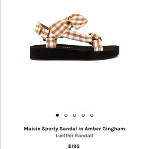 Loeffler Randall | Maise Orange Gingham Sandall